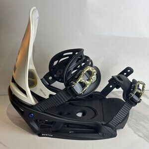 Burton Cartel X Re Flex Snow Board Binding Black White Size 13